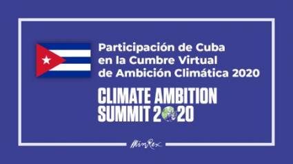 Cumbre virtual de Ambición Climática