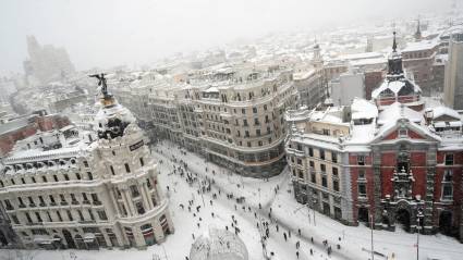 Nieve en Madrid
