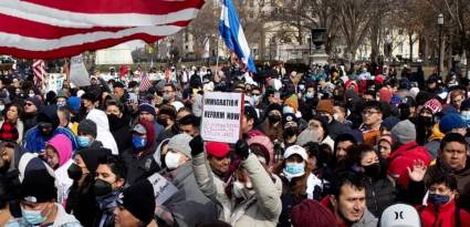 Protesta frente a la Casa Blanca