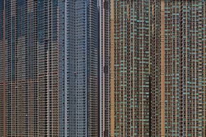 Vista típica en Hong Kong