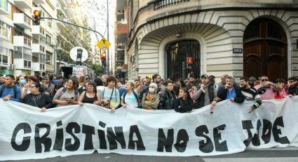Manifestaciones de respaldo a Cristina