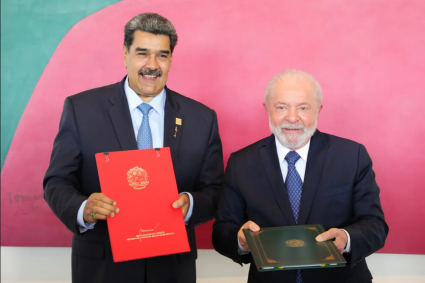Los presidentes Maduro y Lula impulsan el intercambio bilateral entre sus respectivas naciones con vistas a profundizar la integración sudamericana. Foto: Noticias Carabobo
