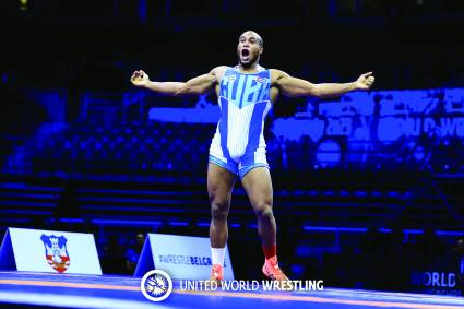 El campeón mundial Gabriel Rosillo (97 kg)