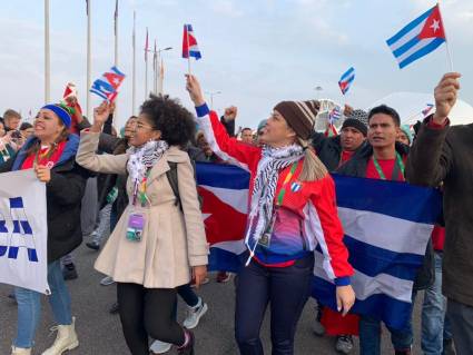 La alegría de la comitiva cubana en Sochi es contagiosa. 