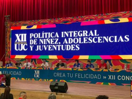 Delegados al 12mo. Congreso de la UJC