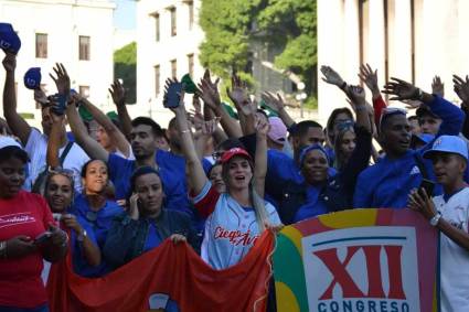 Delegados al 12mo Congreso de la UJC