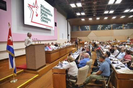 Clausura del 24to. Encuentro Internacional de Partidos Comunistas y Obreros