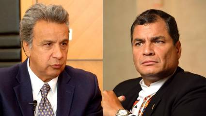 Lenin Moreno y Rafael Correa
