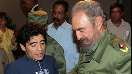 Fidel y Maradona