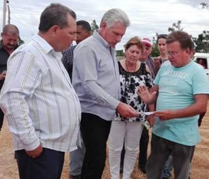 Miguel Díaz-Canel Bermúdez constató los resultados de la etapa recuperativa en Sancti Spíritus