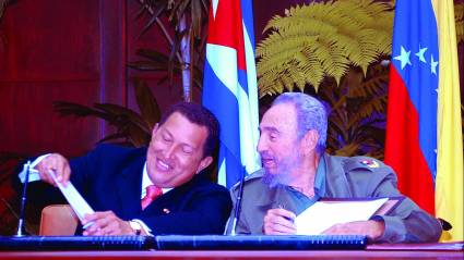 Fidel y Chávez
