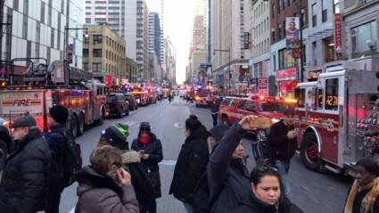 Explosión en terminal de autobuses de Nueva York