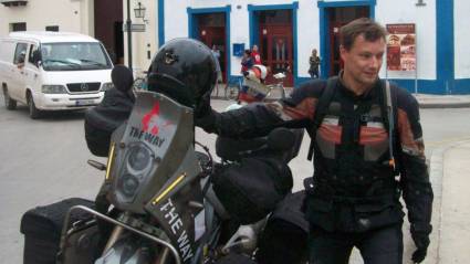 El momotorista ruso, Oleg Jaritónov