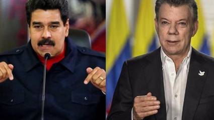 Nicolás Maduro y Juan Manuel Santos