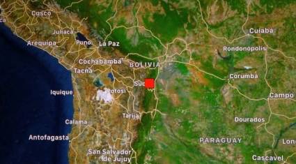 Sismo de magnitud 6,6 sacude sureste de Bolivia sin reporte de víctimas