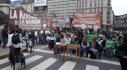 Protestas y paros en Argentina