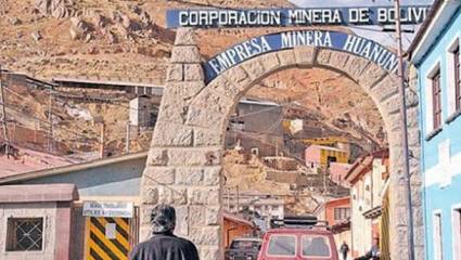 La Empresa Minera Huanuni, de la Corporación Minera de Bolivia, compañía encargada de administrar la cadena productiva de la minería estatal
