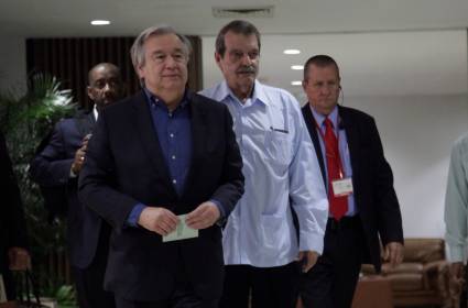 António Guterres llegó a Cuba