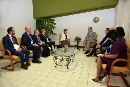 Recibió Díaz-Canel  a Alicia Bárcena