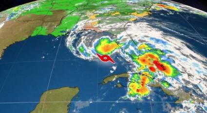 Tormenta subtropical Alberto se intensifica sobre el Golfo de México