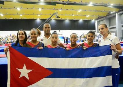 La cubanitas ganan en gimnasia