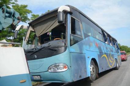 Accidente masivo en Santi Spíritus