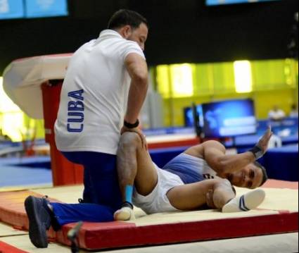 Gimnasta cubano Alberto Leyva