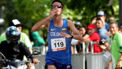 El maratonista colombiano Jeisson Suárez