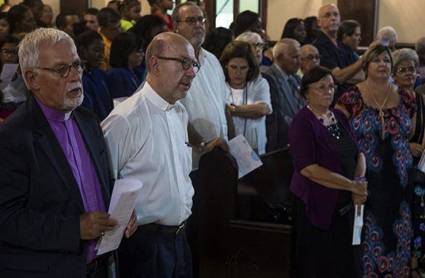 Durante su estancia de tres días en la isla, los religiosos norteamericanos analizaron temas sobre las relaciones entre Estados Unidos y la nación caribeña