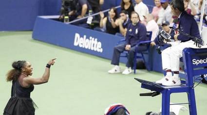 Serena Williams acusa de machista al juez de silla