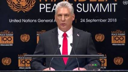 Intervención de Díaz-Canel en Cumbre de Paz Nelson Mandela