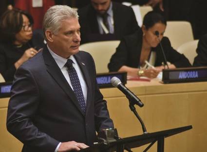 Intervención de  Díaz-Canel  en la ONU