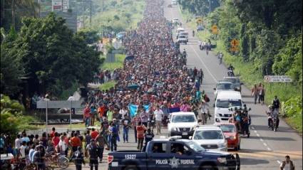 La caravana de migrantes