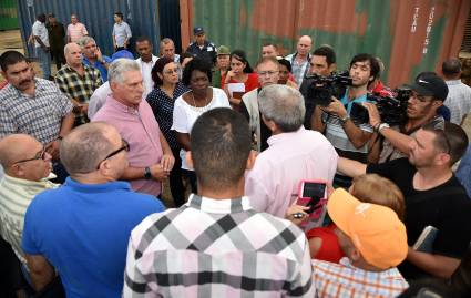 Recorrido por Batabanó del Presidente cubano