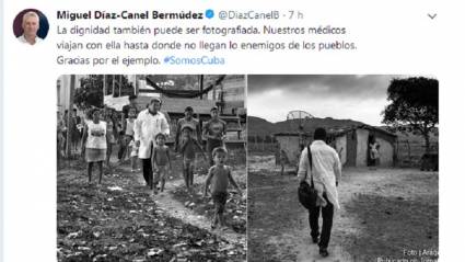 Díaz-Canel destaca labor de médicos cubanos en Brasil