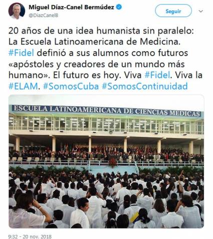 Twitter de Díaz Canel