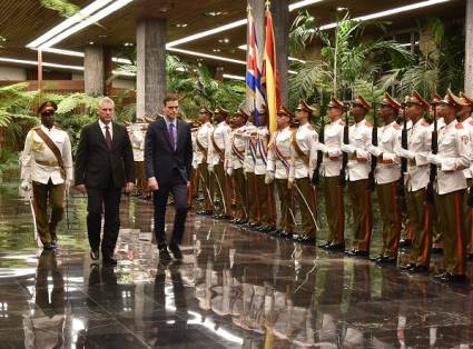 Pedro Sánchez en Cuba