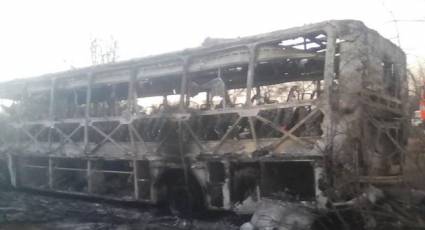 El estado del autobús tras la explosión