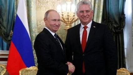 En encuentro con su homólogo ruso, el Presidente cubano expresó la excelencia de las relaciones entre ambos países