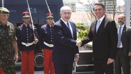 Netanyahu en Brasil con Bolsonaro