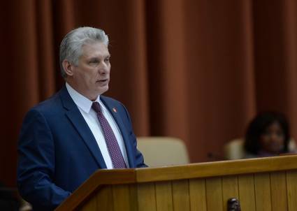 Miguel Diaz-Canel, presidente de los Consejos de Estado y Ministros