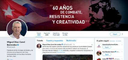 Twitter oficial del Miguel Díaz-Canel.