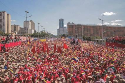 La concentración chavista