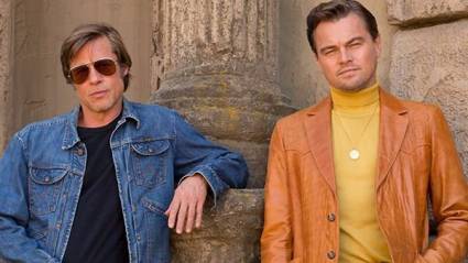 Brad Pitt y Leo DiCaprio en Once upon a time in Hollywood