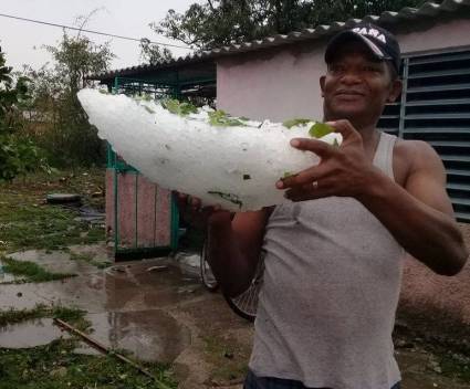 Granizada en Santa Clara