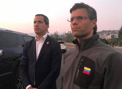 Juan Guaidó y Leopoldo López