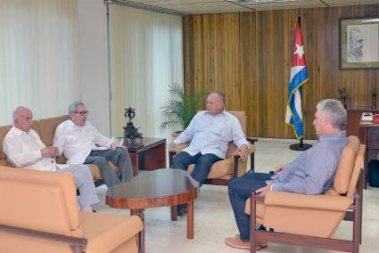 Recibieron Raúl, Díaz-Canel y Machado al presidente de la Asamblea Nacional Constituyente de Venezuela