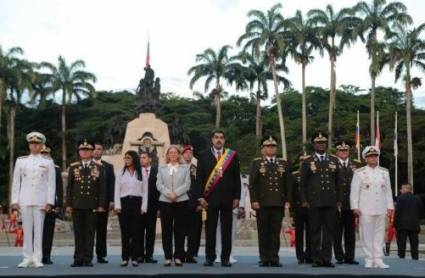 El jefe de Estado de Venezuela en un acto político
