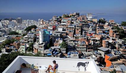 Favela Cantagalo en Río de Janeiro