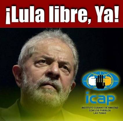 Piden libertad de Lula da Silva